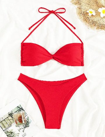 Costum de baie SHEIN, rosu