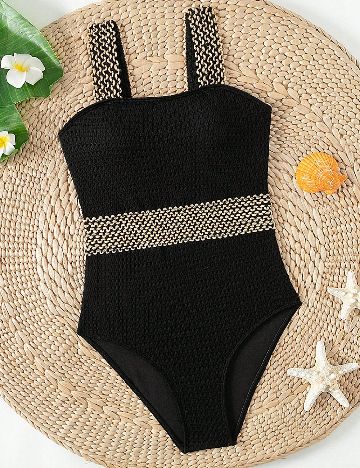 Costum de baie Shein Kids, negru