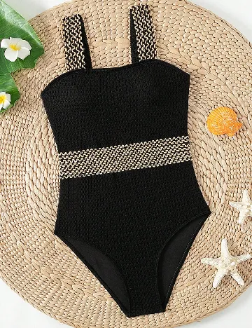 Costum de baie Shein Kids, negru