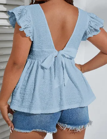 Bluza SHEIN CURVE, albastru