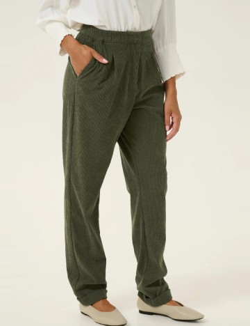 Pantaloni Cream, verde