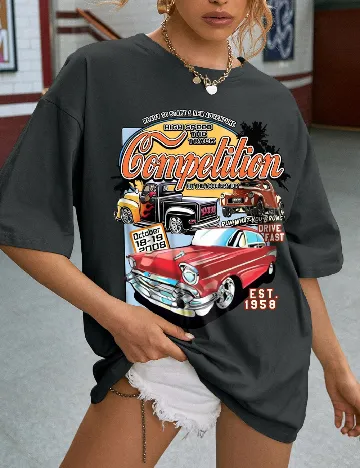 Tricou SHEIN, gri