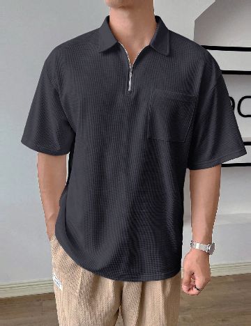 Tricou SHEIN, gri inchis