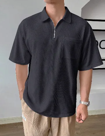 Tricou SHEIN, gri inchis