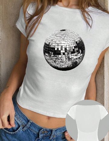 Top SHEIN, alb
