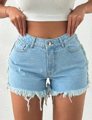 Pantaloni scurti SHEIN, albastru