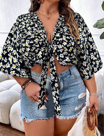 Bluza SHEIN CURVE, floral