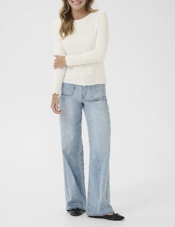 Bluza Kaffe, alb