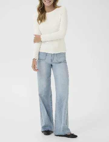 Bluza Kaffe, alb