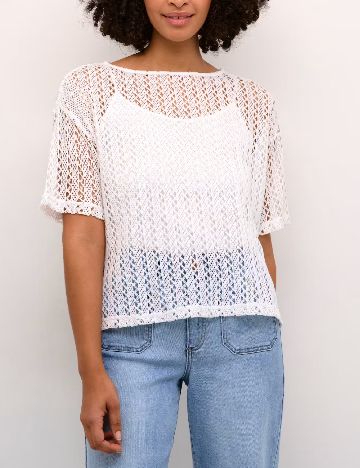 Bluza Kaffe, alb