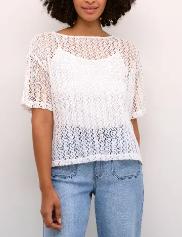 Bluza Kaffe, alb