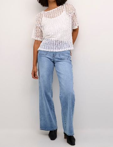 Bluza Kaffe, alb
