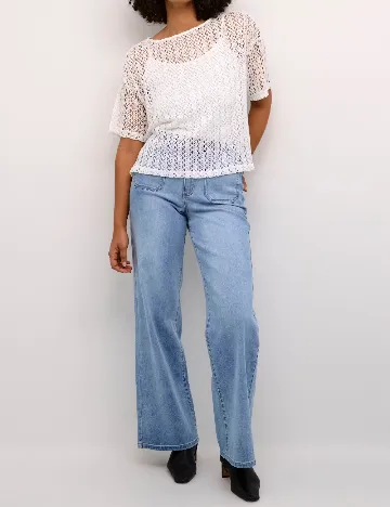 Bluza Kaffe, alb