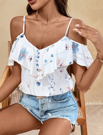 Top SHEIN, alb