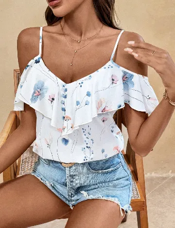 Top SHEIN, alb