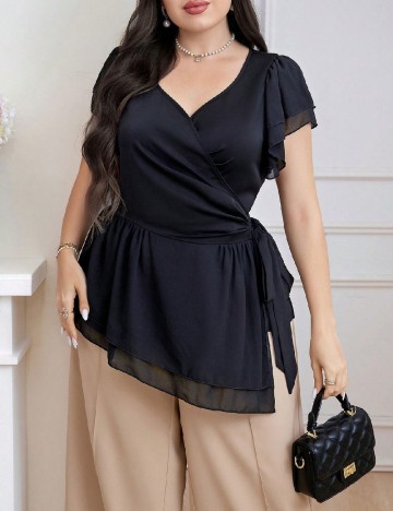 Bluza SHEIN CURVE, negru