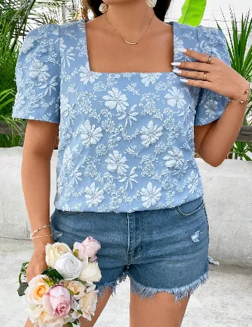 Bluza SHEIN CURVE, albastru