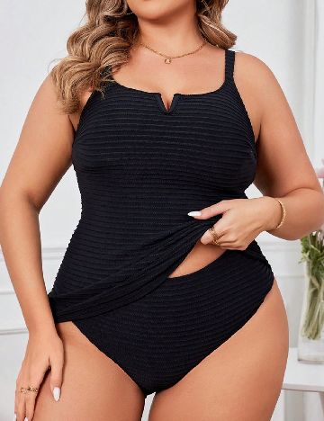Costum de baie SHEIN CURVE, negru