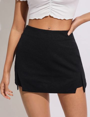 Fusta pantalon SHEIN, negru