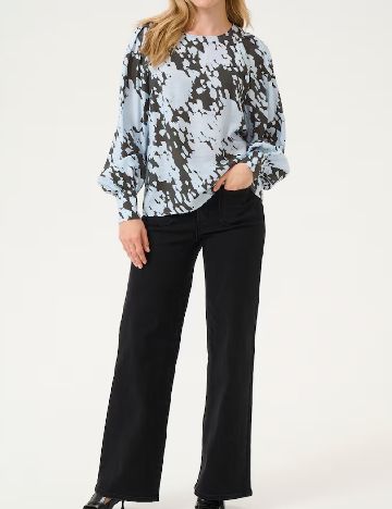 Bluza Kaffe, albastru