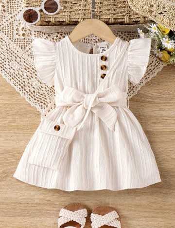 Rochie Shein Kids, ecru