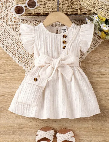 Rochie Shein Kids, ecru