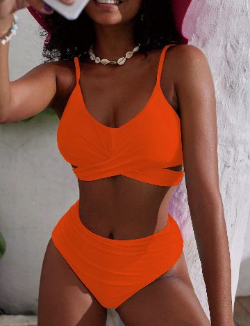 Costum de baie SHEIN, portocaliu