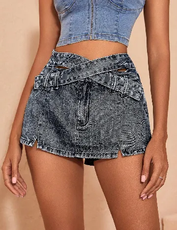 Fusta pantalon SHEIN, gri