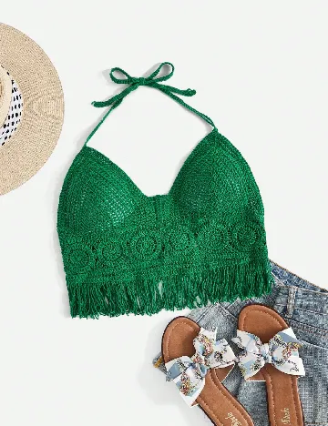 Top SHEIN, verde