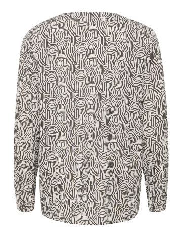 Bluza Kaffe, alb/maro