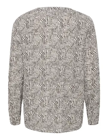 Bluza Kaffe, alb/maro