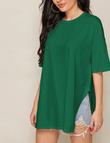Tricou Oversize SHEIN, verde