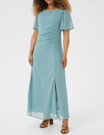 Rochie lunga Cream, albastru
