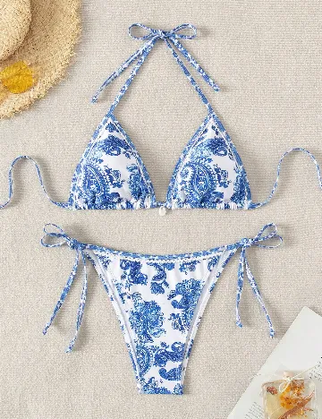 Costum de baie SHEIN, albastru