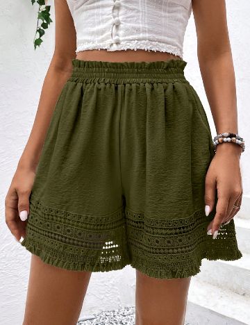 Pantaloni scurti SHEIN, verde