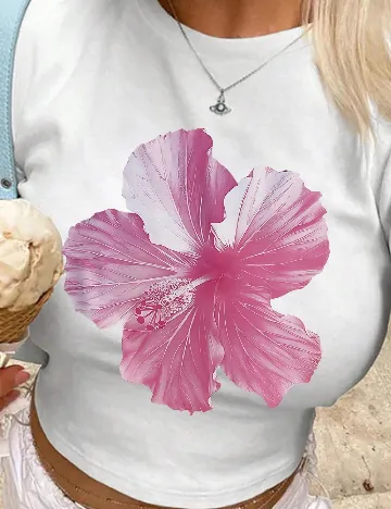 Top SHEIN, alb