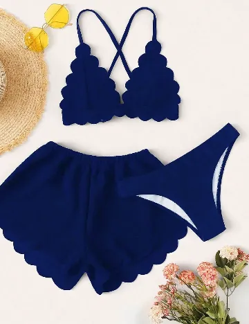 Costum de baie SHEIN, albastru