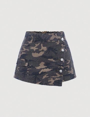 Fusta pantalon Shein Kids, army