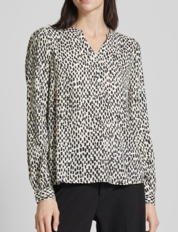 Bluza Kaffe, alb/negru