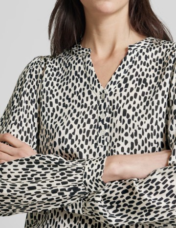 Bluza Kaffe, alb/negru