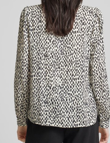 Bluza Kaffe, alb/negru