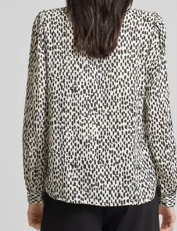 Bluza Kaffe, alb/negru