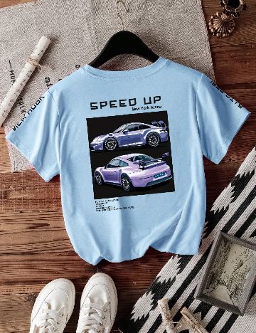 Tricou SHEIN, bleu
