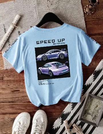 Tricou SHEIN, bleu