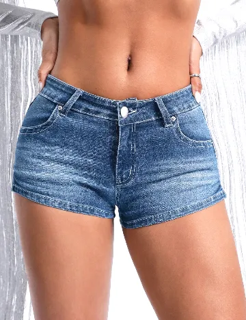 Pantaloni scurti SHEIN, albastru