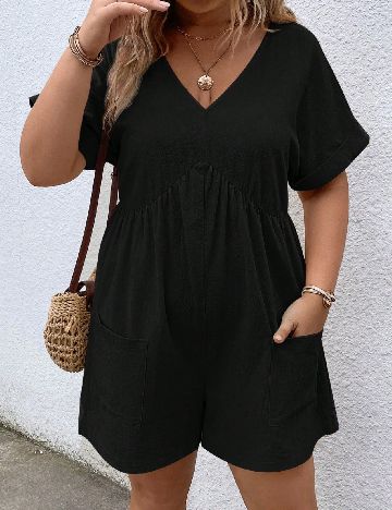 Salopeta SHEIN CURVE, negru