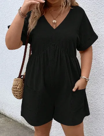 Salopeta SHEIN CURVE, negru