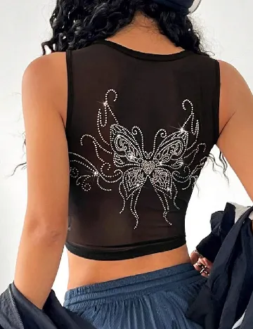 Top SHEIN, negru
