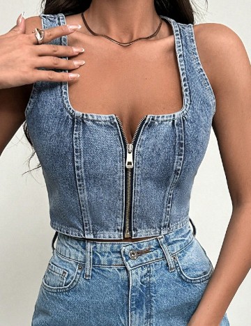 Top SHEIN, albastru