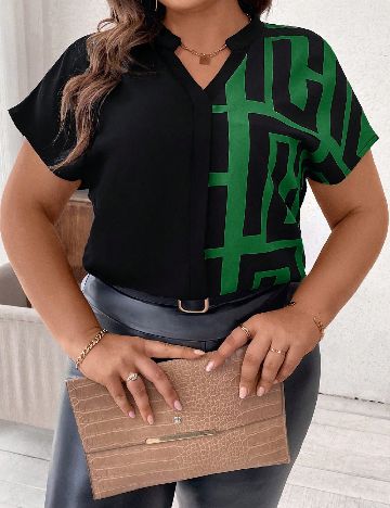 Bluza SHEIN CURVE, negru